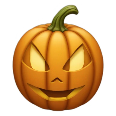 Carved pumpkin sticker