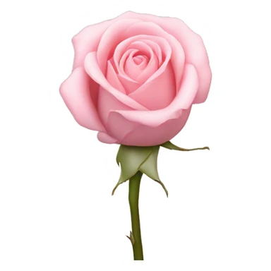 a pastel pink rose bud sticker