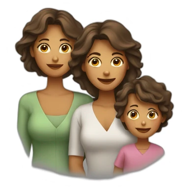 madre e hijos sticker
