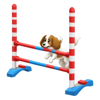 dog agility obstacle sticker