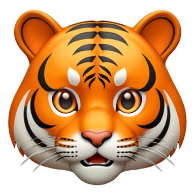 surprised shocked tiger face for Twitch emote sticker