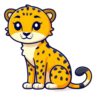 Cheetah sticker
