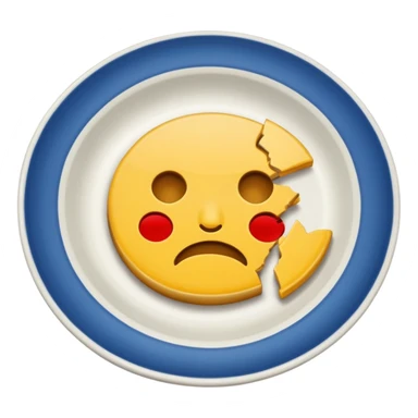 broken plate emoji sticker