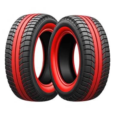 tyre marks red sticker