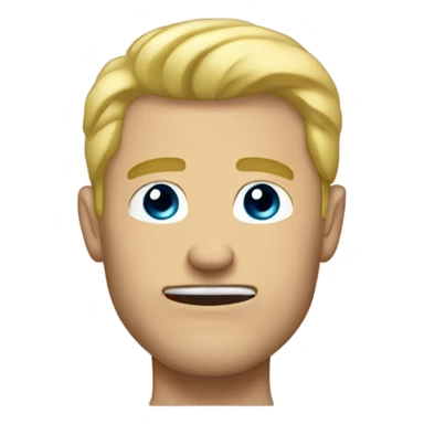 dirty blonde man with biceps sticker