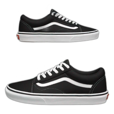 vans-shoes black  sticker
