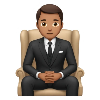 Homem sentando sticker