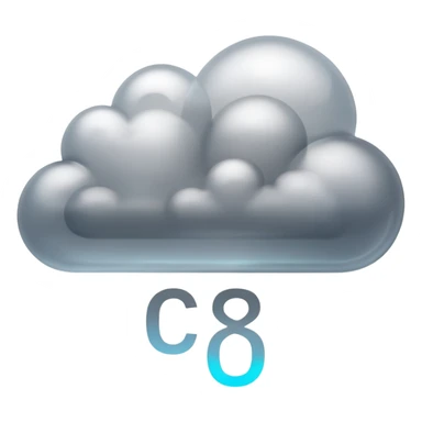 co2 cloud with inscription sticker