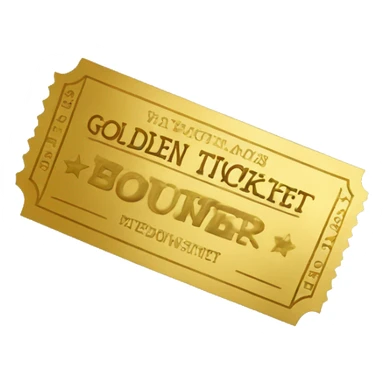golden ticket sticker