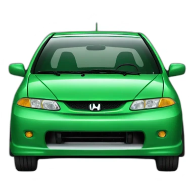 green-honda-civic-98 sticker