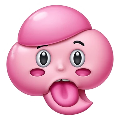 chewed bubble gum sticker