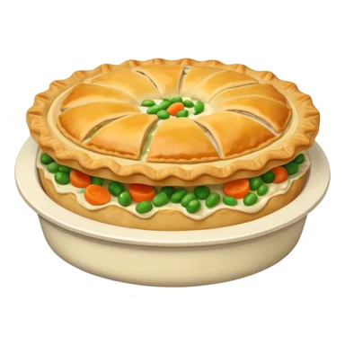 chicken pie sticker
