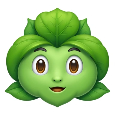 a green brocli sticker