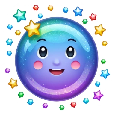 glitter tada sticker