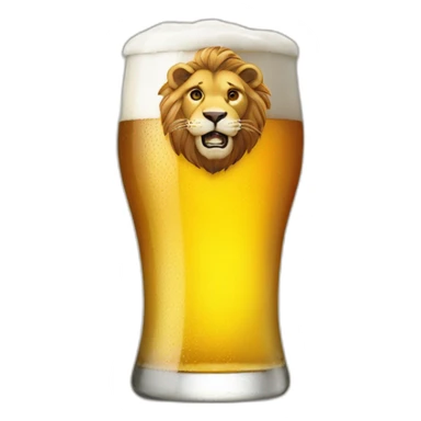 lion beer sticker