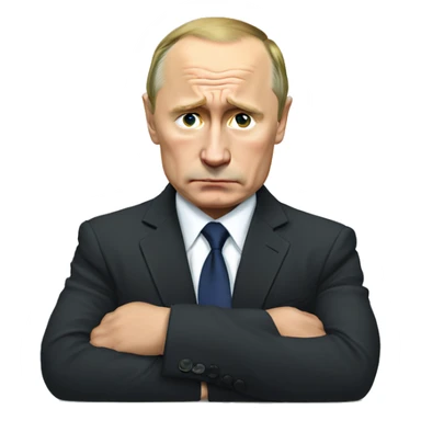 putin having being sad sticker