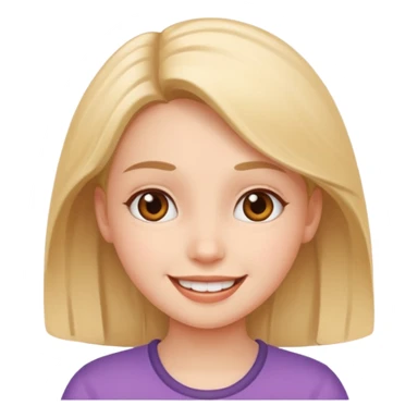 Now, the same girl but with a happy face please sticker