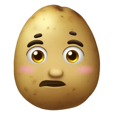 Potato looking like a girl  sticker