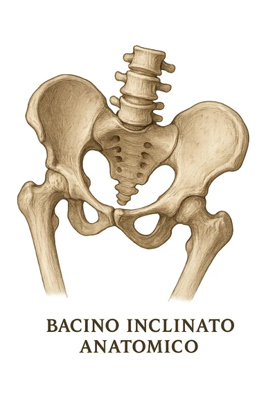 Bacino inclinato anatomico sticker