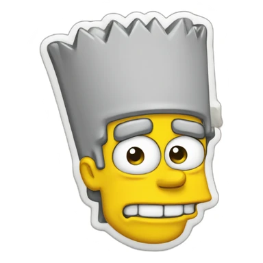 Bart simpson qui fait un doigt d’honneur sticker