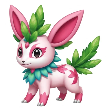 Shiny Exotic Sylveon-Shaymin-Meganium-Hybrid-Creature sticker