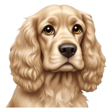 American cocker spaniel black sticker