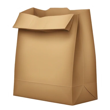 Paper bag shop sticker