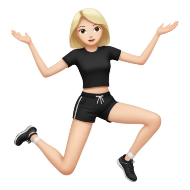 Naked woman spreading her legs apart  sticker