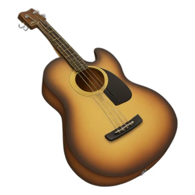 Acoustic bass sticker