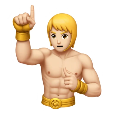 Fighting and flipping finger  sticker