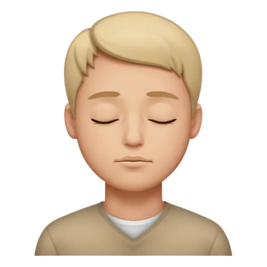 Now make his eyes close sticker