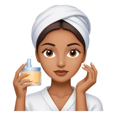 A woman and skin care sticker