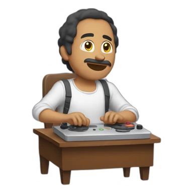 chico jugando a la consola sticker