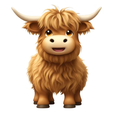 baby highland cow  sticker
