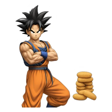 does goku clean nuts? sticker