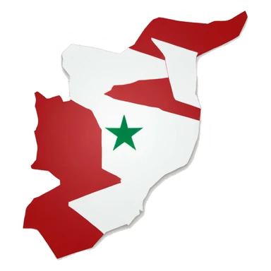 Jordan flag map sticker