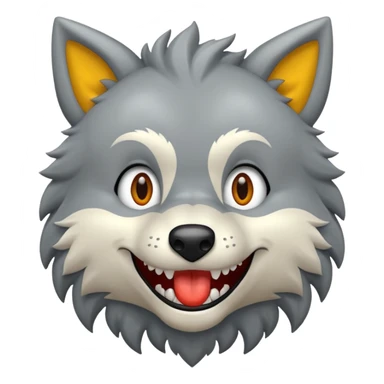 Tráeme una imagen de un lobo enojado sticker