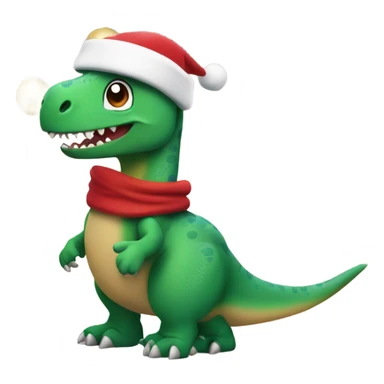  Christmas dinosaur  sticker