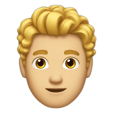 man hairstyle sticker