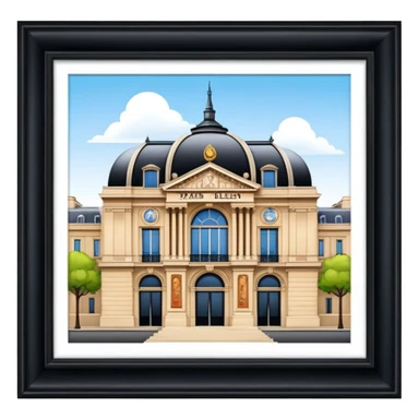  paris art gallery building with SPAM  sticker