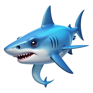 Cinematic Comical Hammerhead Shark Portrait Emoji, Head tilted dramatically with an exaggeratedly shocked expression, featuring its iconic wide-set eyes on a distinct hammer-shaped head, a sleek body with comically expressive fins, and a quirky, animated demeanor, Simplified yet hilariously expressive features, highly detailed, glowing with a slightly sassy oceanic glow, high shine, dramatic yet playful, stylized with an air of cheeky marine mischief, soft glowing outline, capturing the essence of a meme-worthy hammerhead that looks ready to side-eye its way into viral fame! sticker