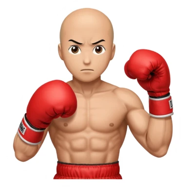 Saitama red hand punch with boxing glove sticker