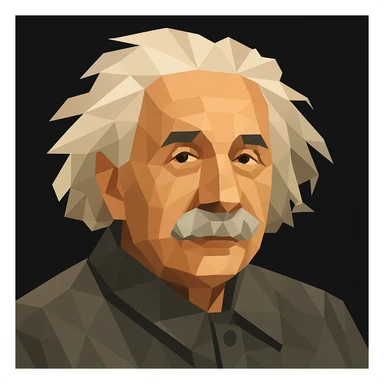 Turn the figure in this picture to an avatar. Low-poly flat style. Pure black background sticker