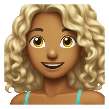 Bikini Tan lines happy sticker