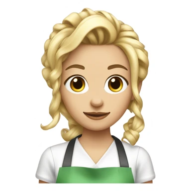 hairstylist blonde and young sticker