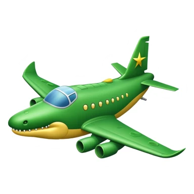 Un cocodrilo como avión  sticker