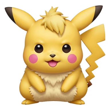 Pikachu snuggly sticker