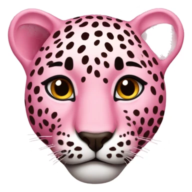 Pink leapord sticker