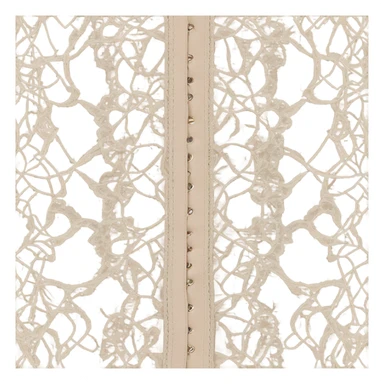 beige lace corset sticker
