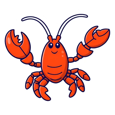 Larry the Lobster from Spongebob the tv show sticker